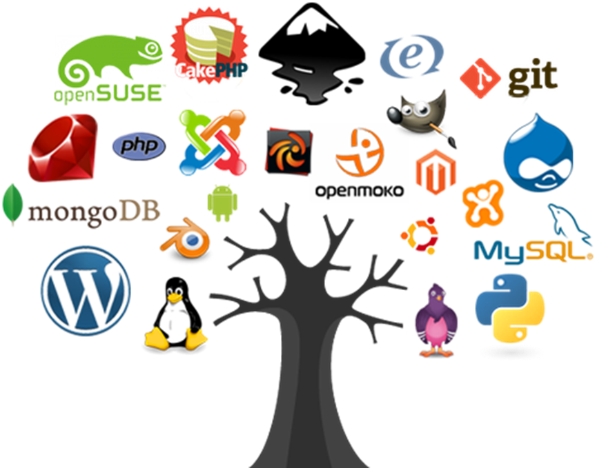 Freiheit und Transparenz in der Software-Entwicklung: Die Logos von GNU und Linux