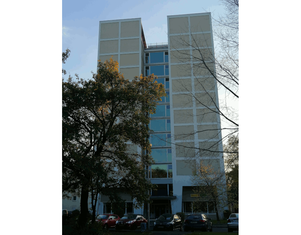 Das Büo von ACT im Hochhaus Im Tannenbusch 3